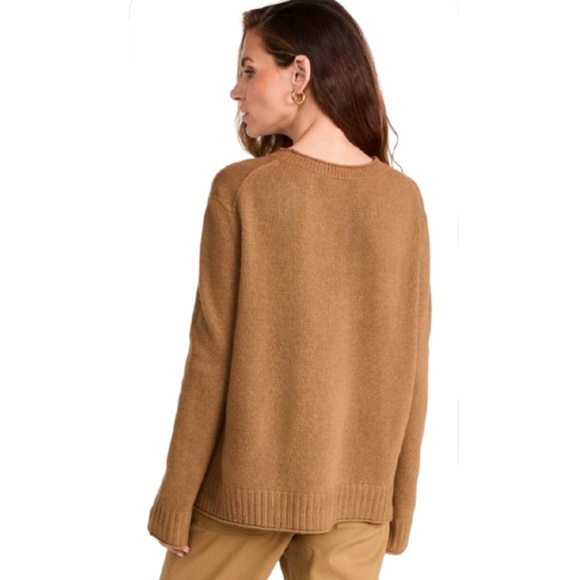 Jenni Kayne Everyday Sweater in Dark Carmel - Picture 3 of 16